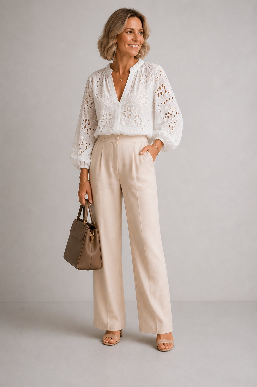 Ivory Lace Blouse