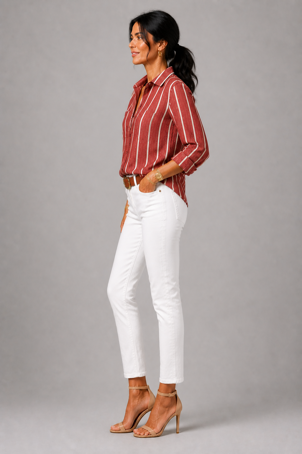 Sunset Stripe Blouse