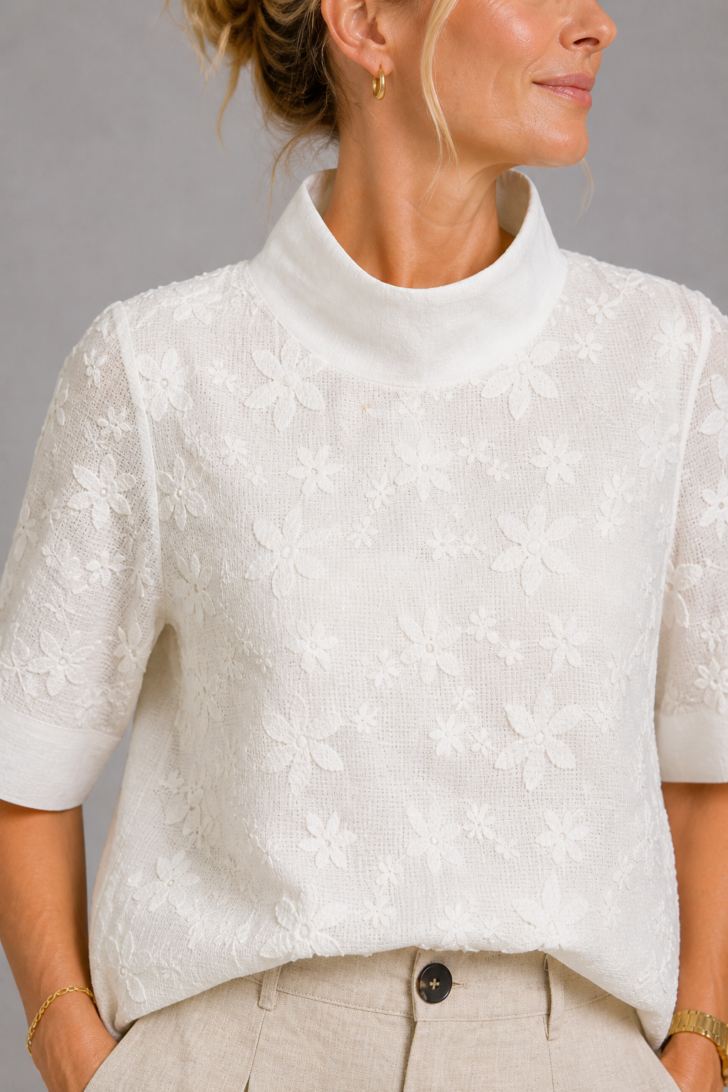 Embroidered Chic Top