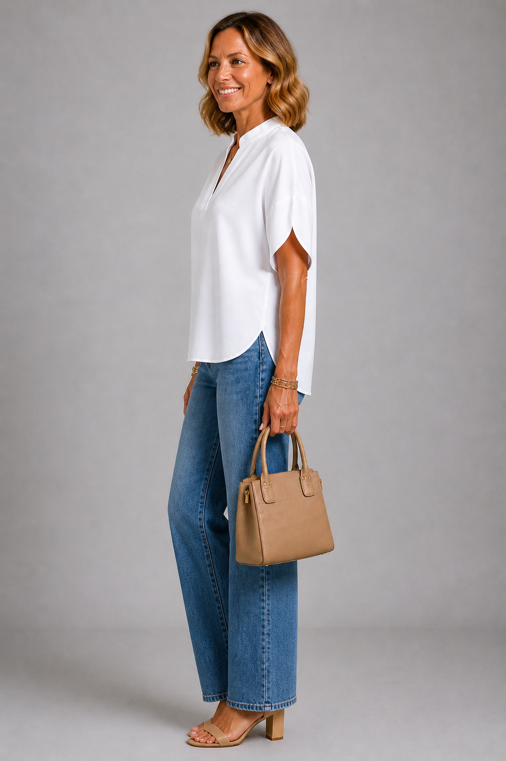 Relaxed White Top