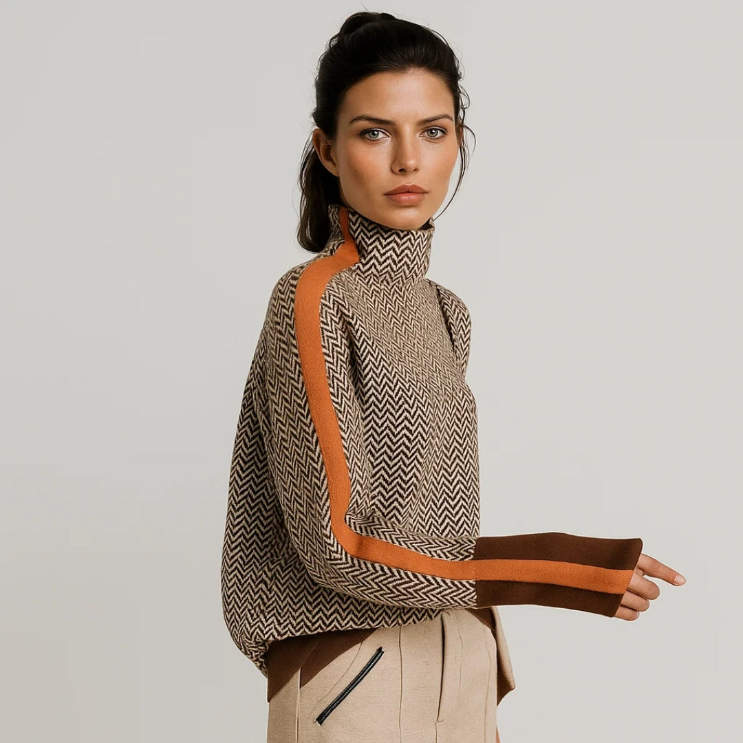 Martina™ | Trui met hoge kraag