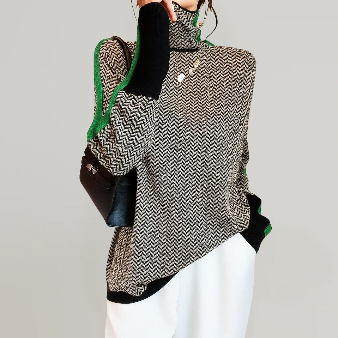 Martina™ | Trui met hoge kraag