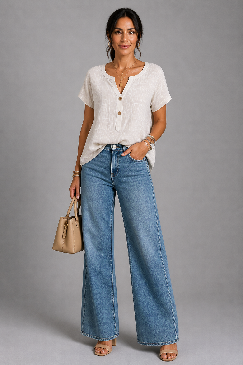 Elegant V-Neck Top