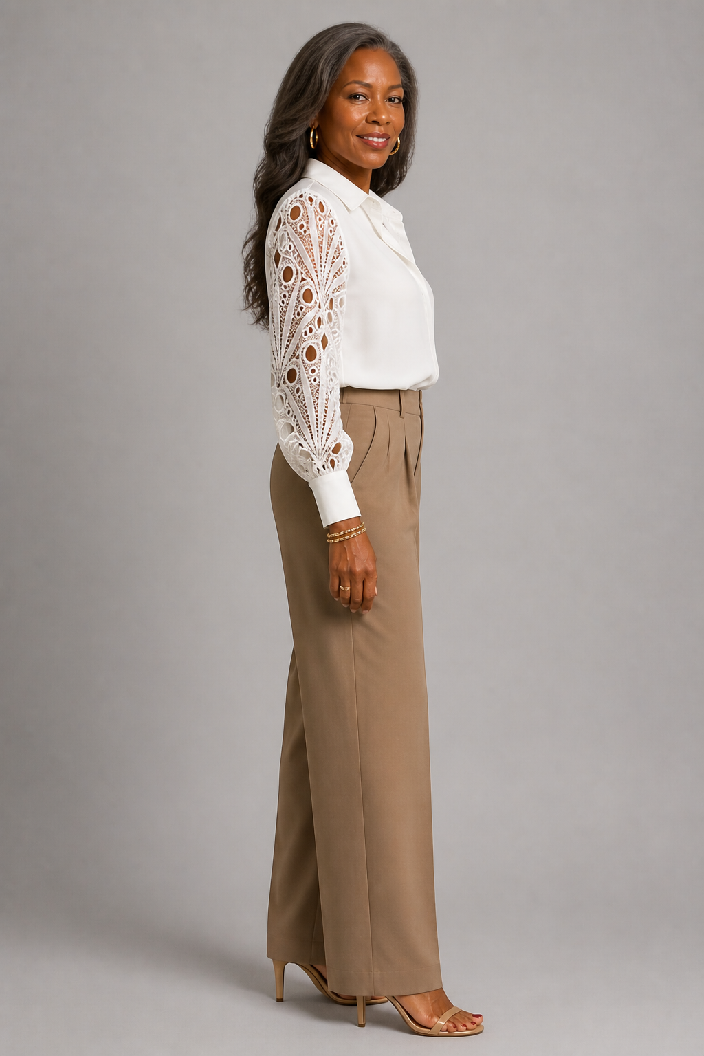 Mocha Elegance Blouse