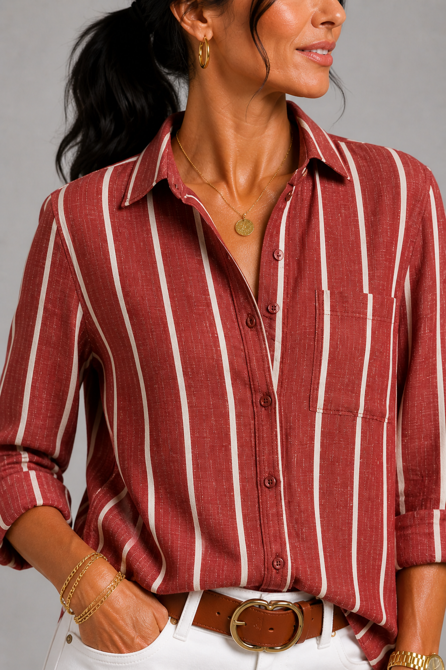 Sunset Stripe Blouse
