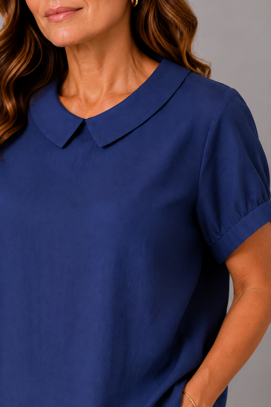 Elegant Blue Top