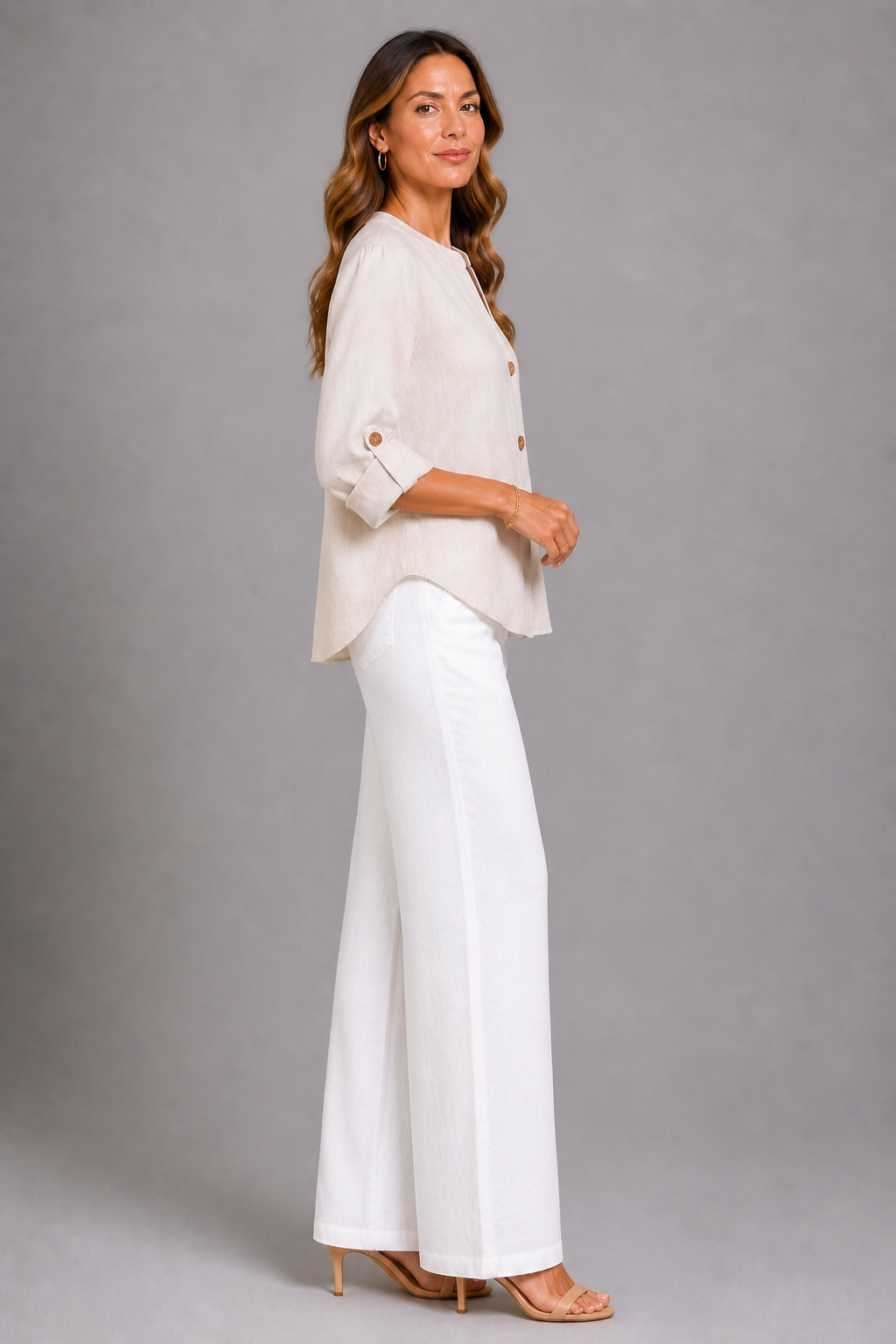 Ivory Minimal Blouse