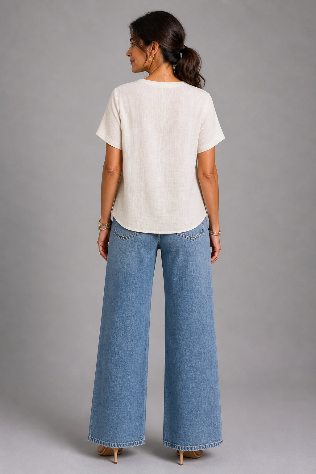 Elegant V-Neck Top