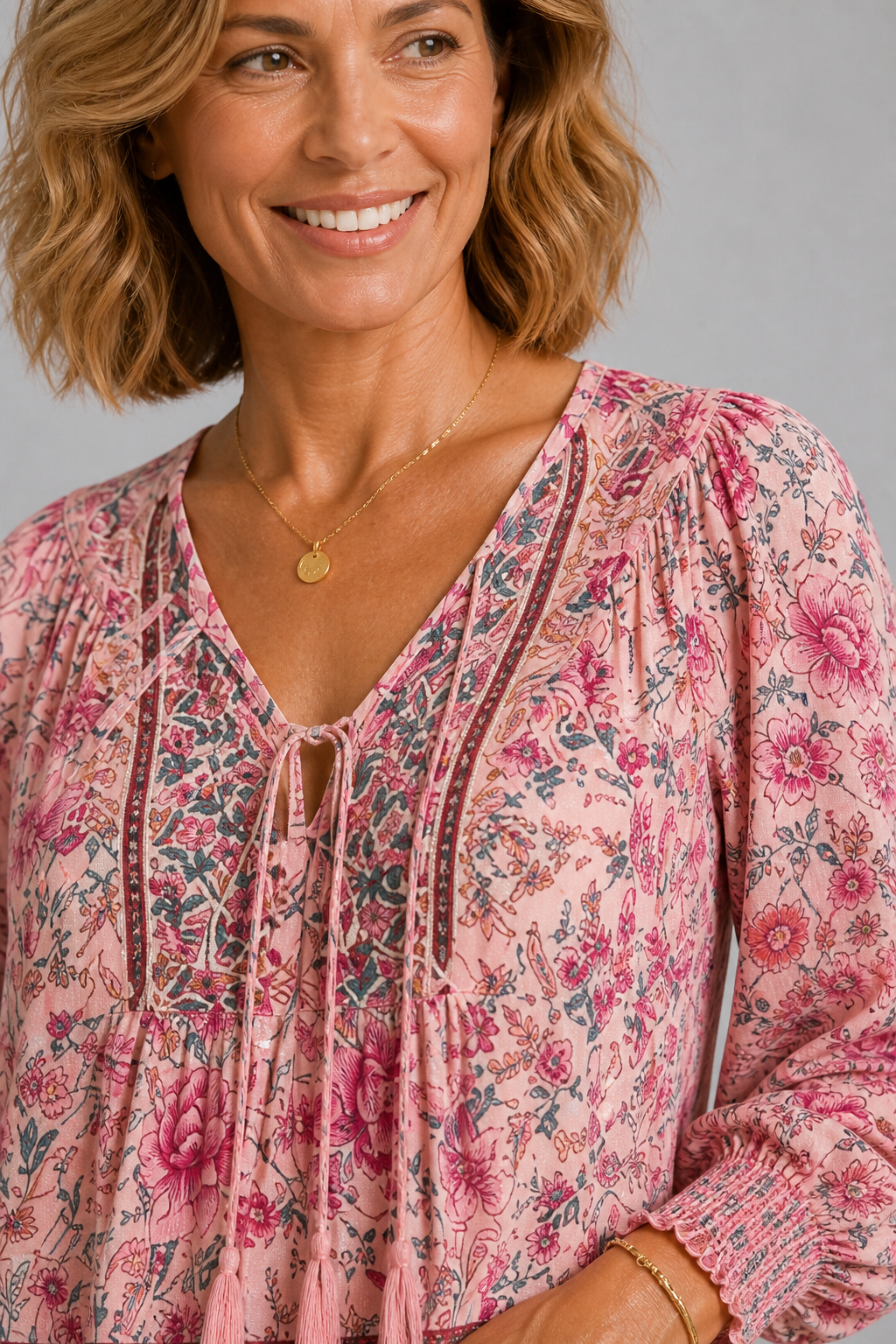 Floral Pink Top