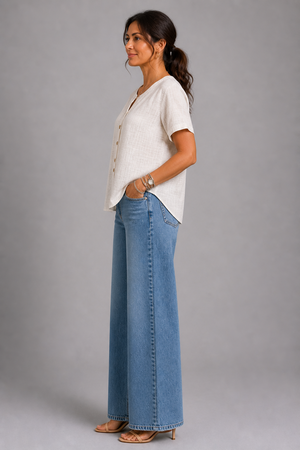 Elegant V-Neck Top