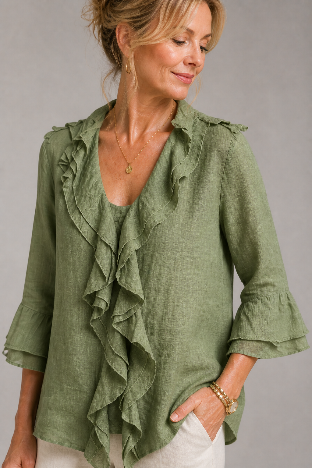 Olive Breeze Top