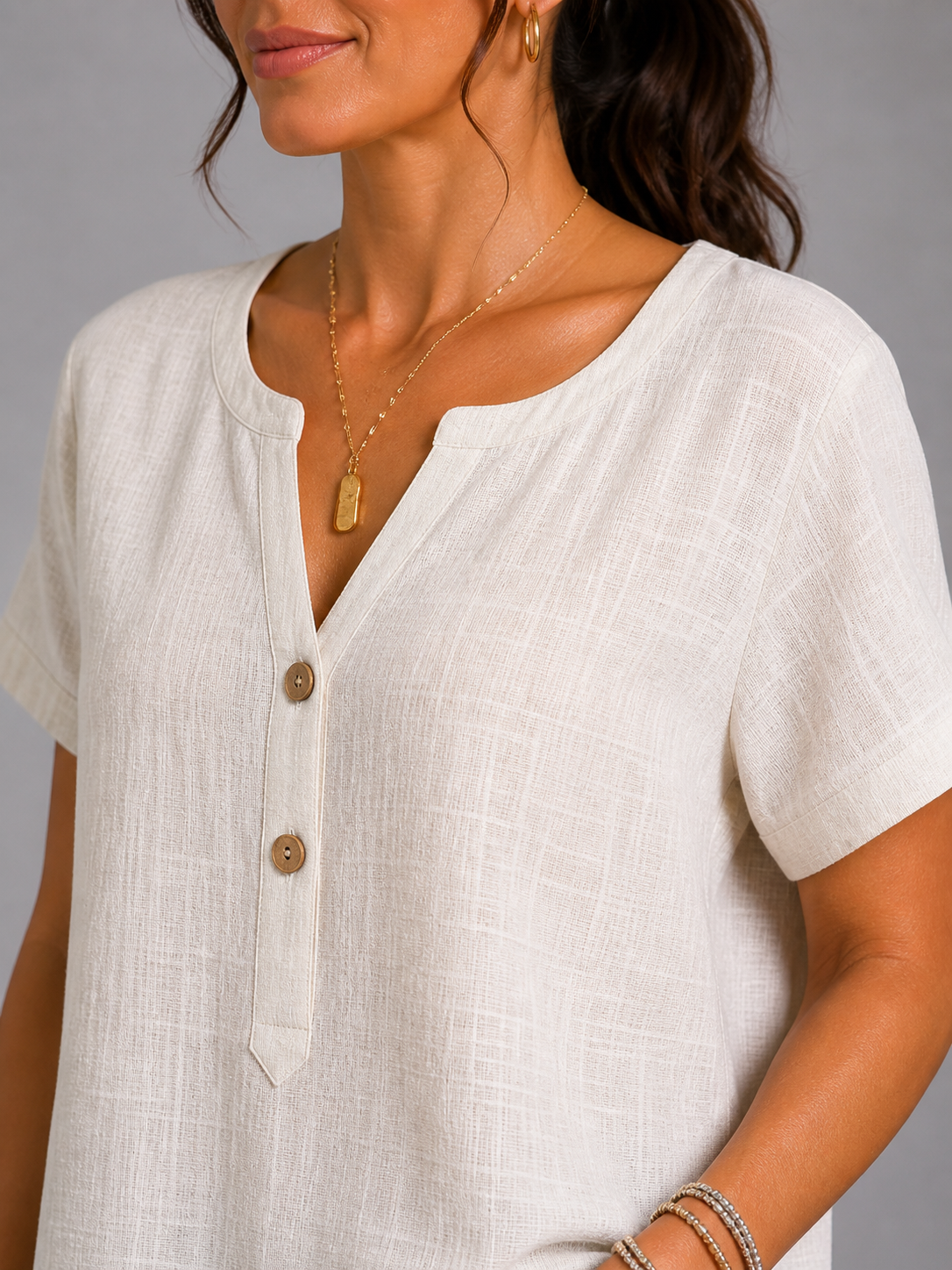Elegant V-Neck Top