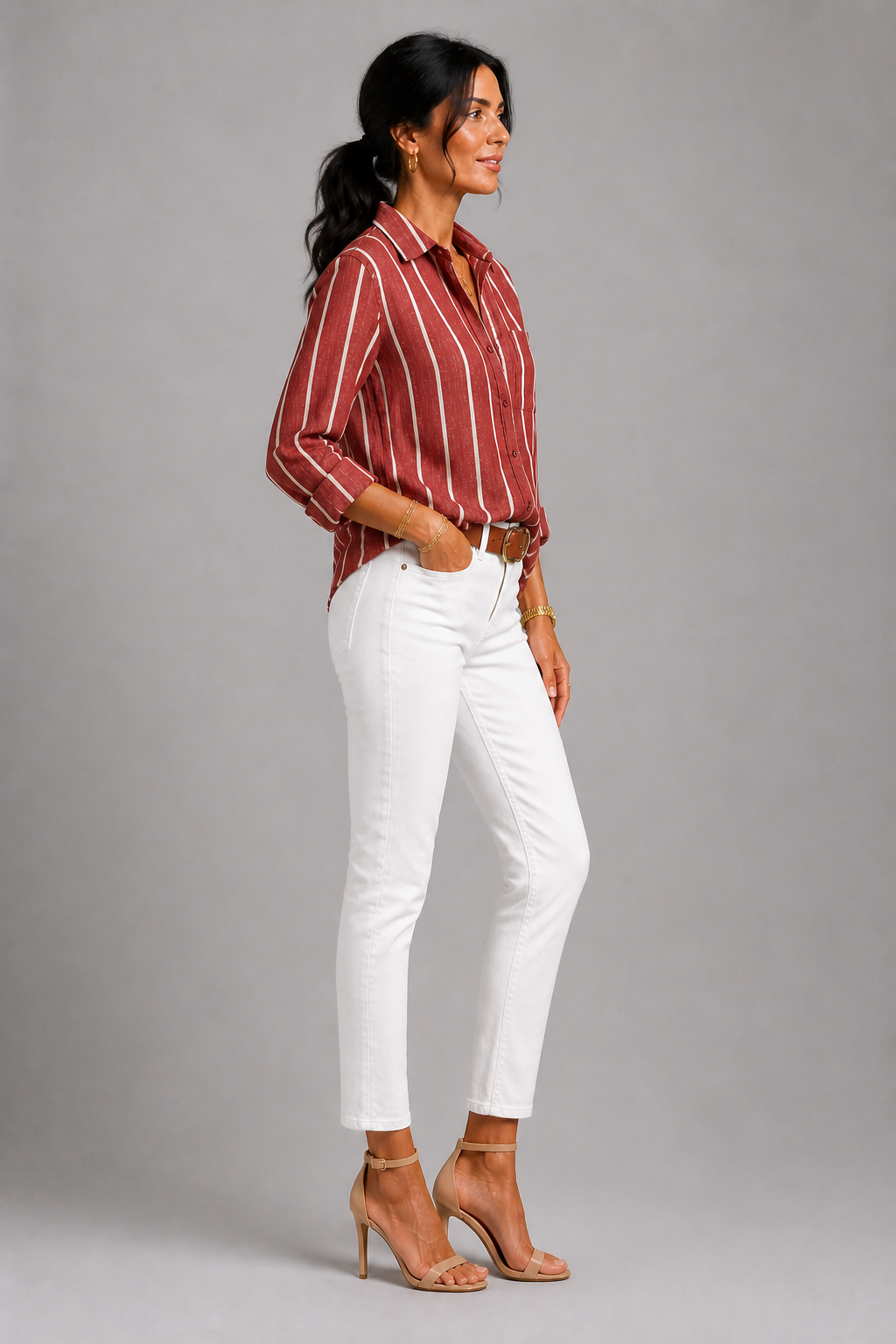 Sunset Stripe Blouse