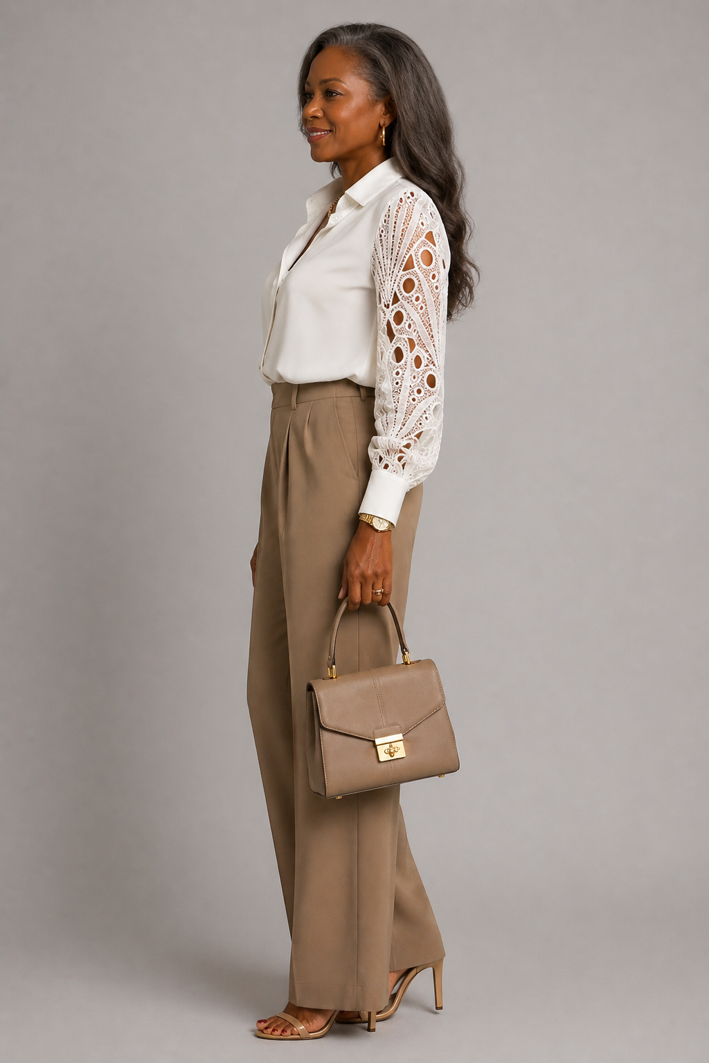 Mocha Elegance Blouse