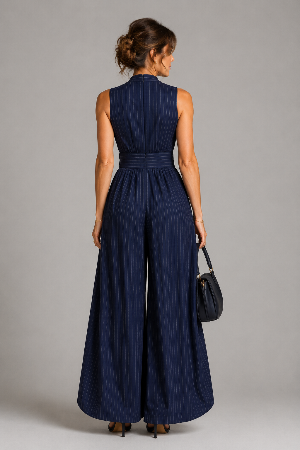 Midnight Stripe Jumpsuit