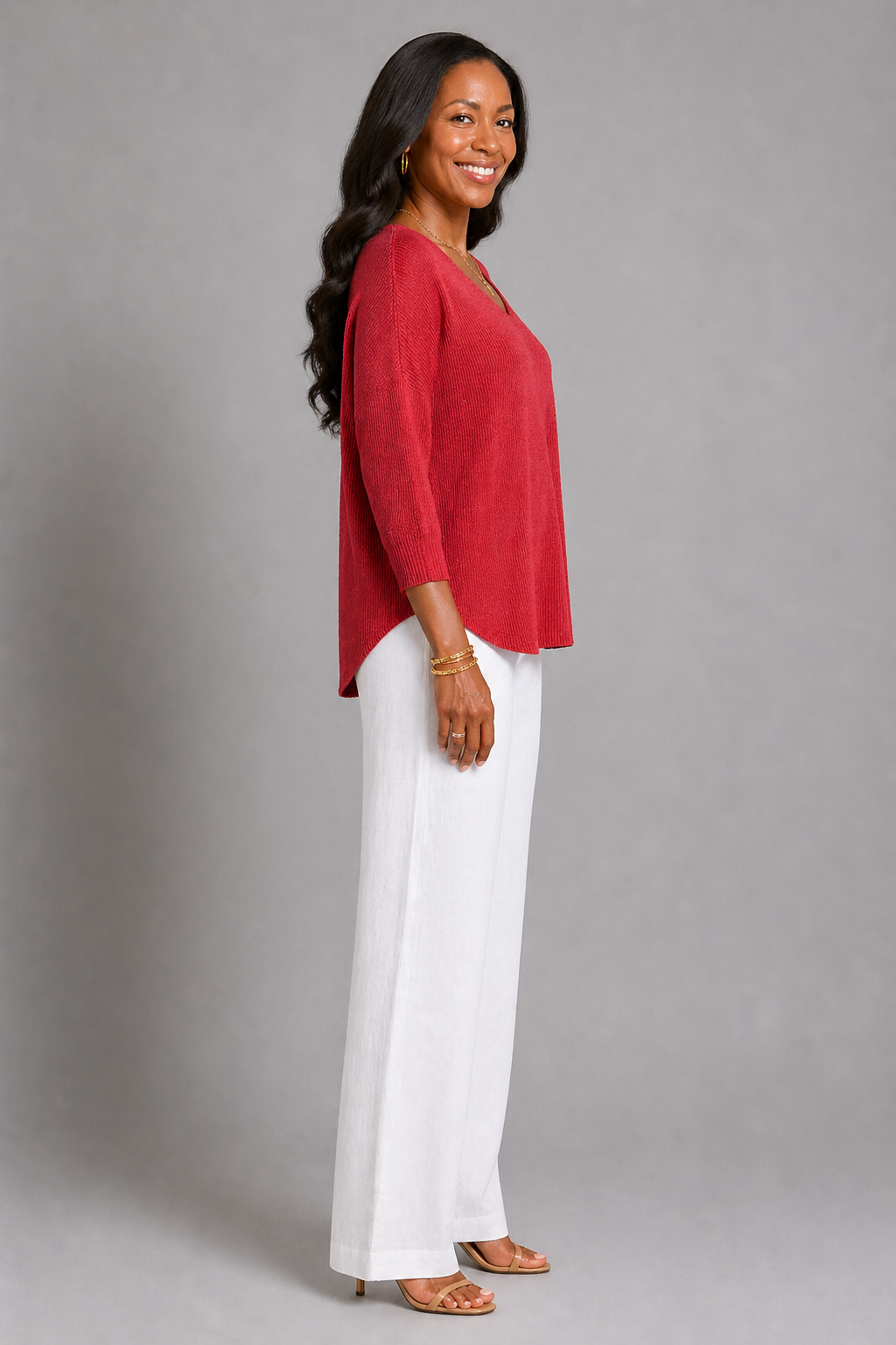 Ruby Gebreide Top