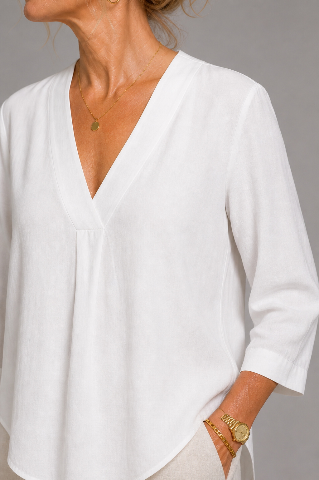 Beige Comfort Top