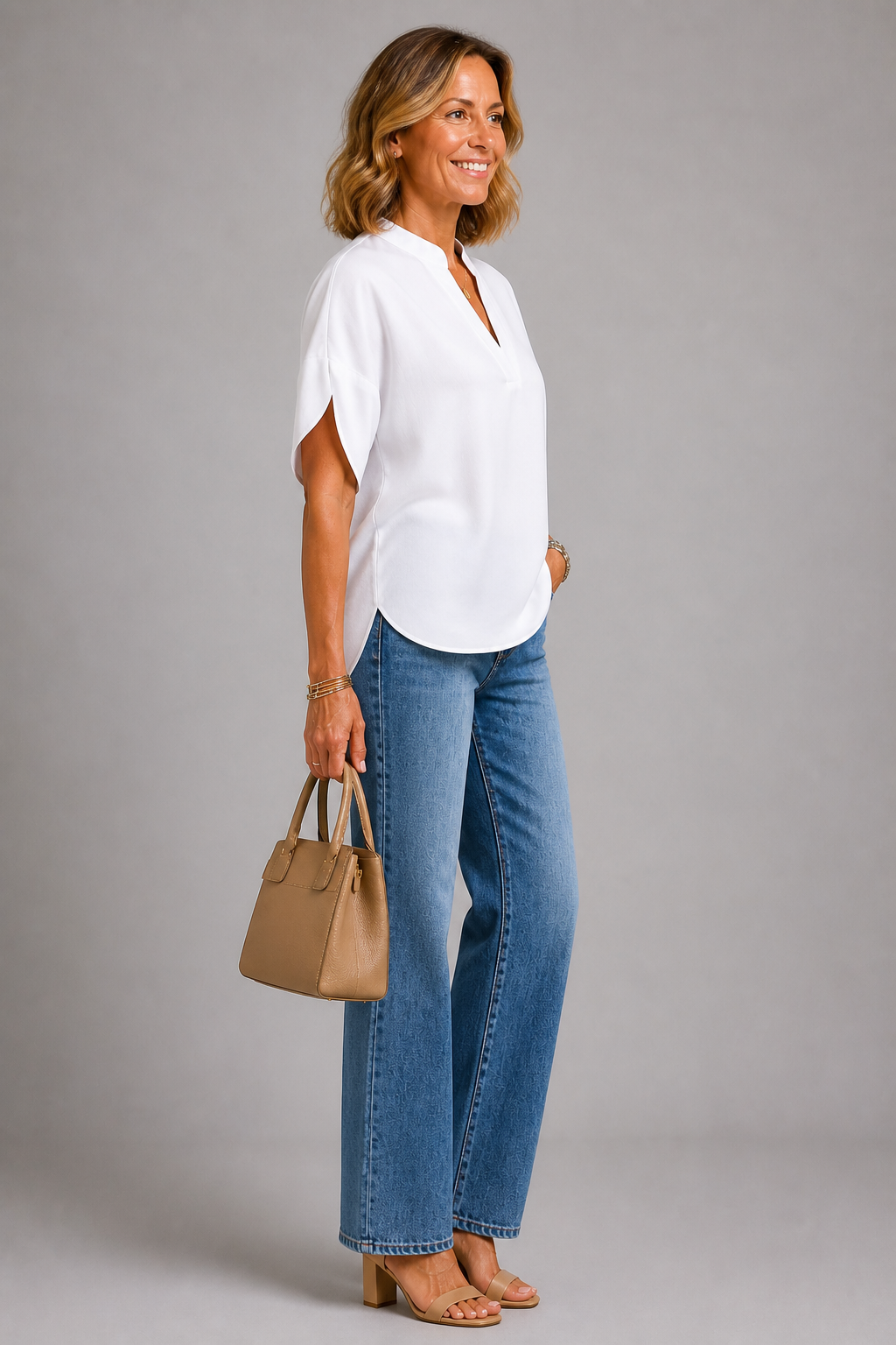 Relaxed White Top