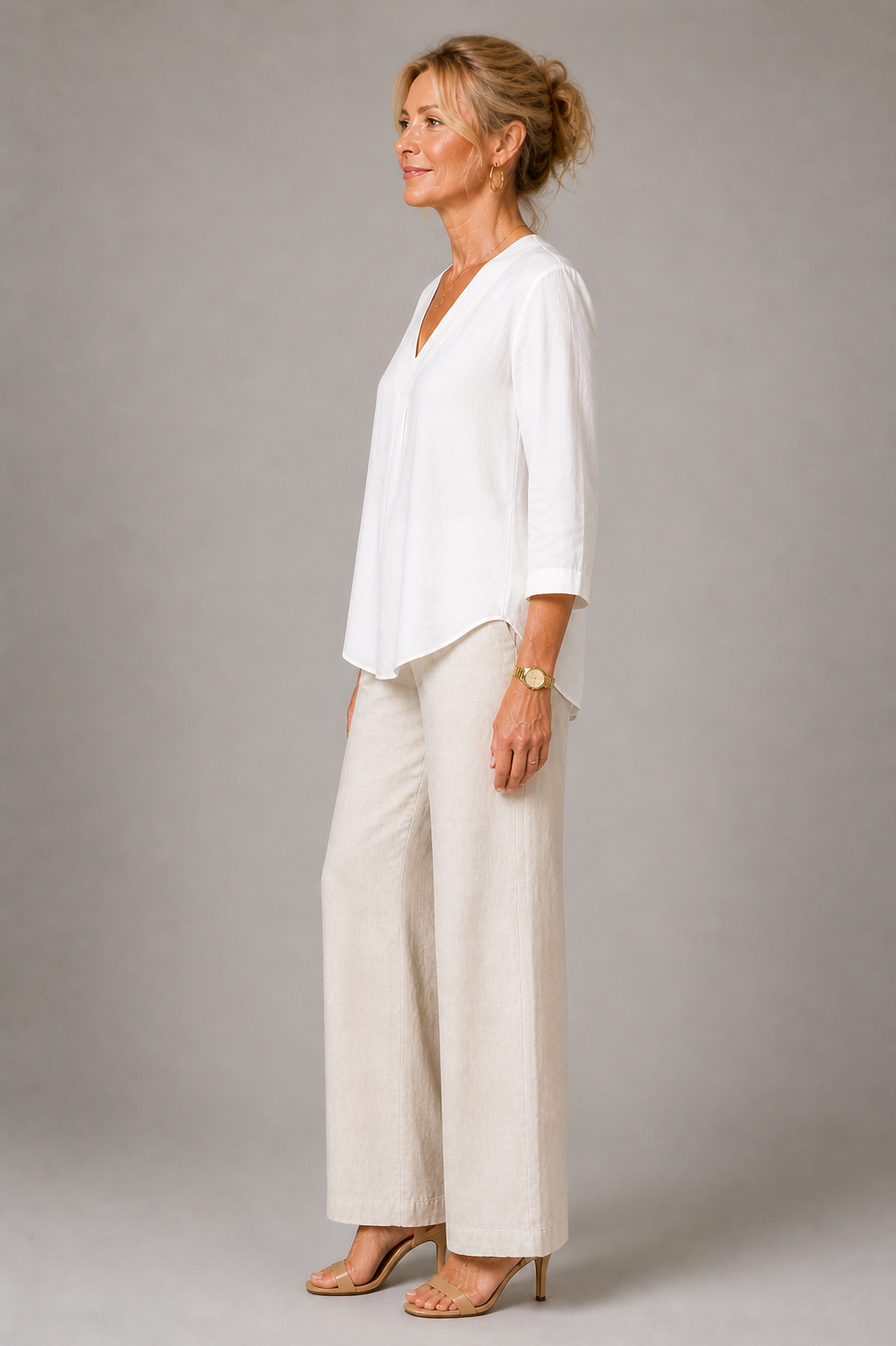 Beige Comfort Top